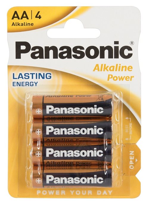 1 x 4 Panasonic Batteries AA
