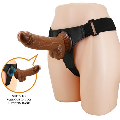 Sliding Skin Michael strap-on dildo set