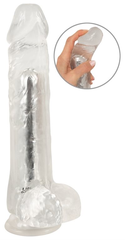 Crystal Vibrator med sugekop 24,5 CM.