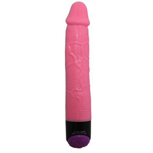Pink Natural Multispeed vibrator dildo 23,3 cm.